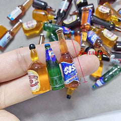 20 Pcs Mini Beer Drinks Set for Dollhouse Tableware