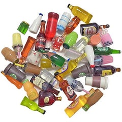20 Pcs Mini Beer Drinks Set for Dollhouse Tableware