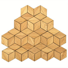 48pcs 1 12 Dollhouse Floor Tiles 3D Wood Grain Stickers