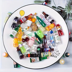 30pcs Dollhouse Drinks Bottles 1:12 Scale Wine Bar Parties
