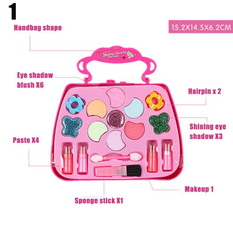 Girls Toy Beauty Cosmetic Carry Case Pretend Hair Dryer Makeup Role Play Bag