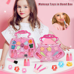 Girls Toy Beauty Cosmetic Carry Case Pretend Hair Dryer Makeup Role Play Bag