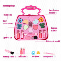 Girls Toy Beauty Cosmetic Carry Case Pretend Hair Dryer Makeup Role Play Bag