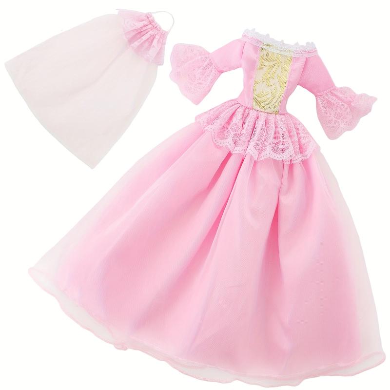 Toy Wedding Dress For Doll Prom Dress Lace Party Dress Toy Clothes Accessories