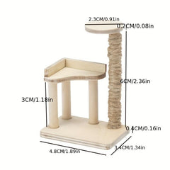 1:12 Dollhouse Mini Cat Toy Rack Mini Cat Shelf Scratching Post