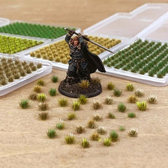 Mini Artificial Grass Clusters for Doll Houses Micro Landscapes