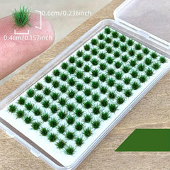 Mini Artificial Grass Clusters for Doll Houses Micro Landscapes