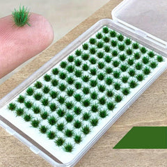 Mini Artificial Grass Clusters for Doll Houses Micro Landscapes