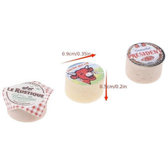 3pcs 1:12 Dollhouse Mini Cheese Ornaments Set