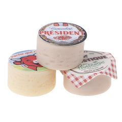 3pcs 1:12 Dollhouse Mini Cheese Ornaments Set