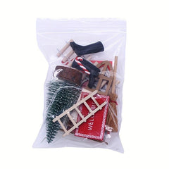 Elf Magic Girl Fairy Door Set Christmas Decorations Mini Fairy Outdoor DIY