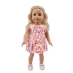Assorted Styles 18 Inch Doll One-Piece Dress Clothing Set