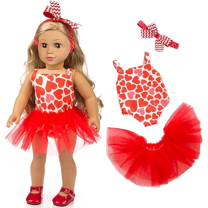 Assorted Styles 18 Inch Doll One-Piece Dress Clothing Set