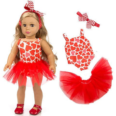 Assorted Styles 18 Inch Doll One-Piece Dress Clothing Set