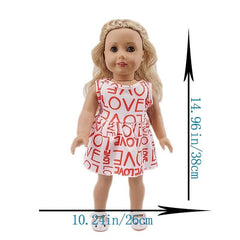 Assorted Styles 18 Inch Doll One-Piece Dress Clothing Set