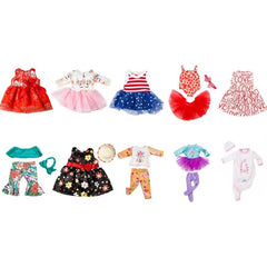 Assorted Styles 18 Inch Doll One-Piece Dress Clothing Set