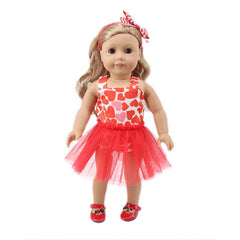 Assorted Styles 18 Inch Doll One-Piece Dress Clothing Set