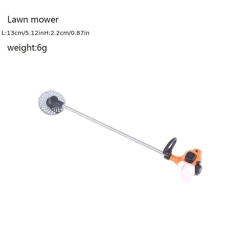 Doll House Mini Lawn Mower Chainsaw Simulation Ornament