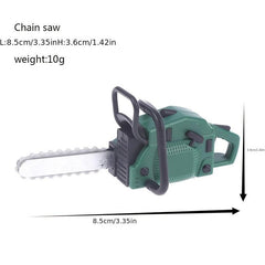 Doll House Mini Lawn Mower Chainsaw Simulation Ornament