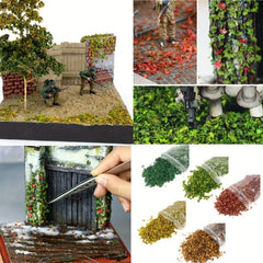 33ml Mini Landscape Leaves Sand Table Grass Model Bonsai Fairy Garden Decor