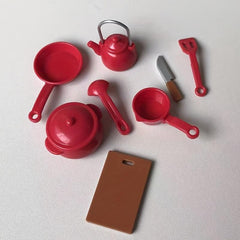9pcs Doll Kitchen Furniture Accessories Furniture Models Doll Furniture Toys