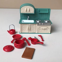 9pcs Doll Kitchen Furniture Accessories Furniture Models Doll Furniture Toys