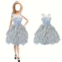 1pc Lovely Plume Dress Lace Fairy Dress For 29-97cm Doll 1:6 Toy Accessories