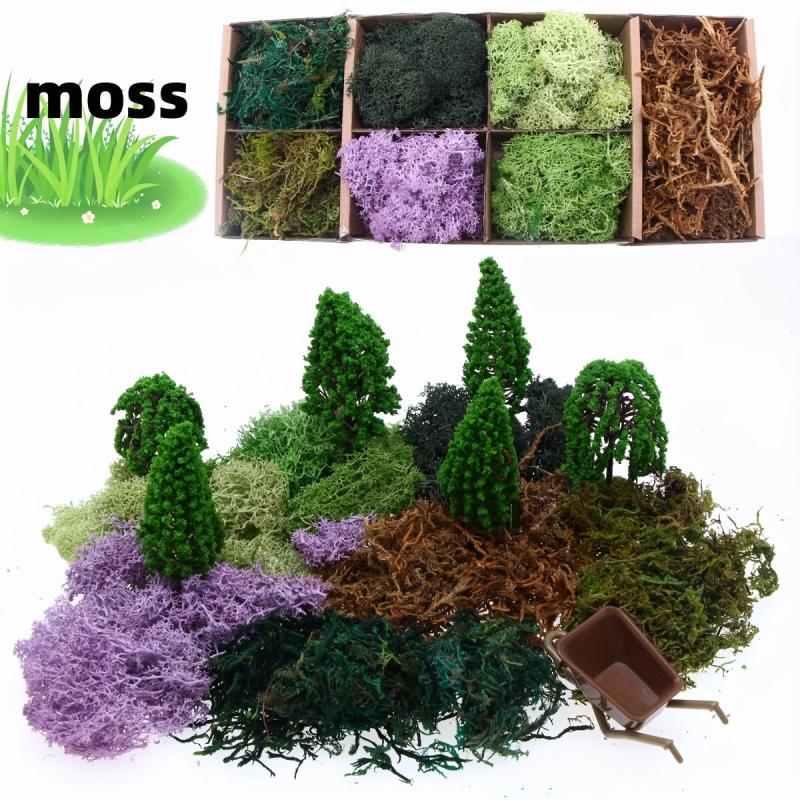 Artificial Forest Green Moss Reindeer Moss Lichen 50g 1.76oz