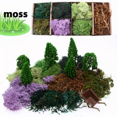 Artificial Forest Green Moss Reindeer Moss Lichen 50g 1.76oz