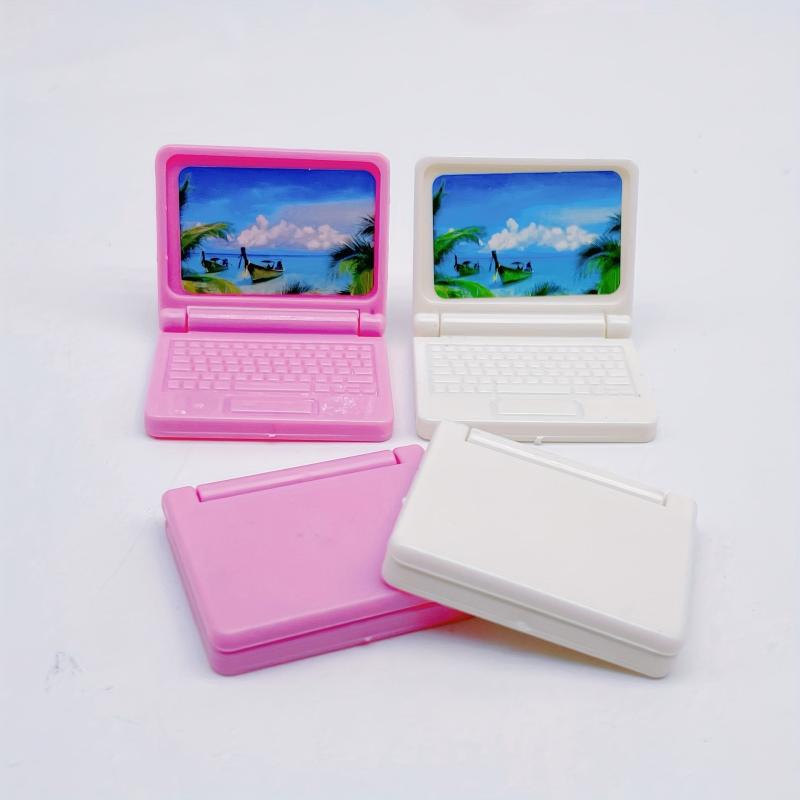 Mini Laptop Model Collapsible Office Computer Dollhouse Decoration