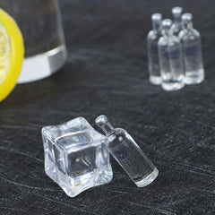 5pcs Mini Vodka Bottle Doll House Food Sand Table Toy Model