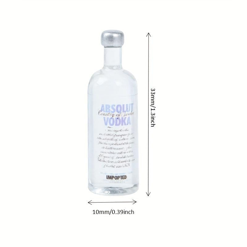5pcs Mini Vodka Bottle Doll House Food Sand Table Toy Model