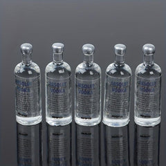 5pcs Mini Vodka Bottle Doll House Food Sand Table Toy Model