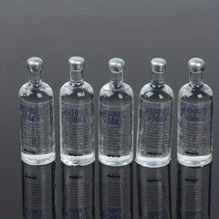 5pcs Mini Vodka Bottle Doll House Food Sand Table Toy Model