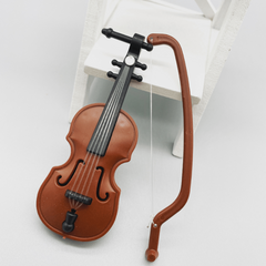 1pc Violin Dollhouse Toy Scene Shooting Model Doll House Accessories