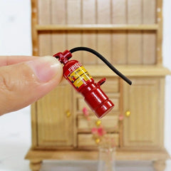 1:12 Dollhouse Metal Fire Extinguisher DIY Decor Accessories