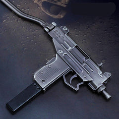 Mini Metal Submachine Gun Model High Pistol Gun Keychain Craft Pendant