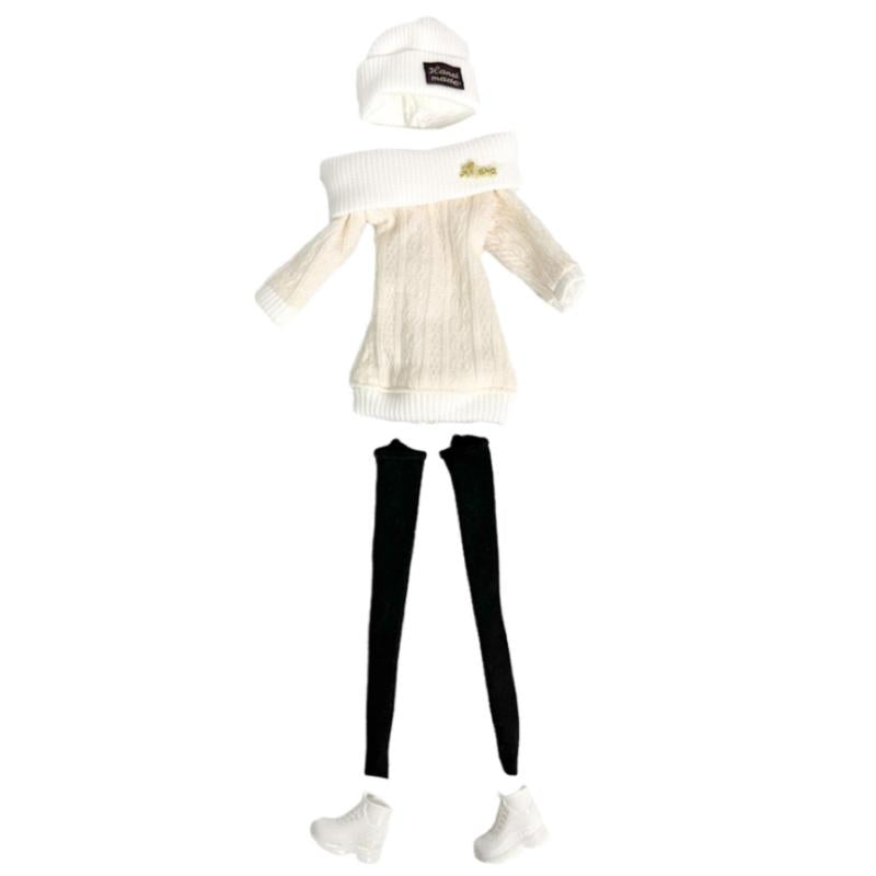 Doll Outfit Suit Clothes Hat Sweater Shoes Daily Dress Up