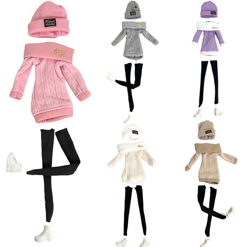 Doll Outfit Suit Clothes Hat Sweater Shoes Daily Dress Up