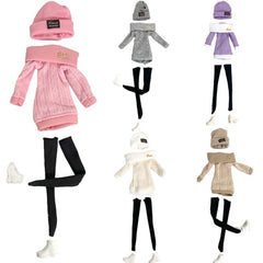 Doll Outfit Suit Clothes Hat Sweater Shoes Daily Dress Up
