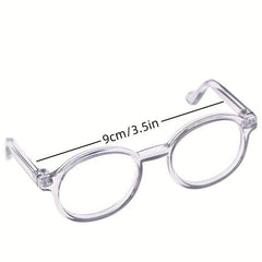 1pc Transparent Round Glass For 1 6 Doll Decor Accessorie Toy