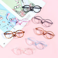 1pc Transparent Round Glass For 1 6 Doll Decor Accessorie Toy
