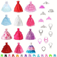 27 Pcs Doll Clothes and Accessories Set for 11.5'' Dolls