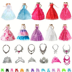 27 Pcs Doll Clothes and Accessories Set for 11.5'' Dolls