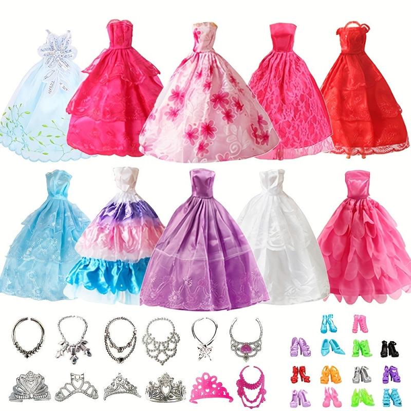 27 Pcs Doll Clothes and Accessories Set for 11.5'' Dolls