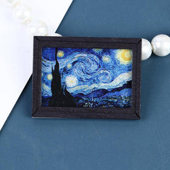1Pc Mini Dollhouse 1:12 Antique Frame Painting Mural