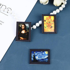 1Pc Mini Dollhouse 1:12 Antique Frame Painting Mural