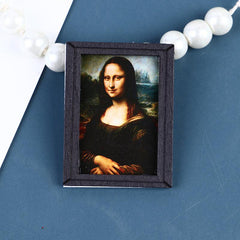 1Pc Mini Dollhouse 1:12 Antique Frame Painting Mural