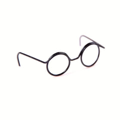 2pcs Round Frame Lensless Retro Doll Glasses For 1 6 BJD Doll