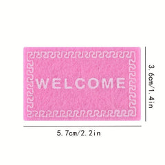 Mini Welcome Rug for Dollhouse Decor
